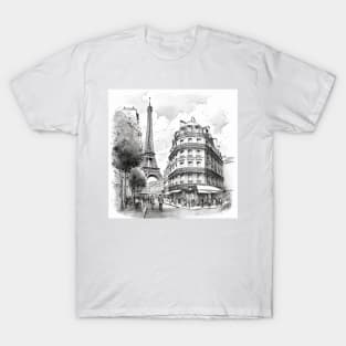 Paris Drawing T-Shirt